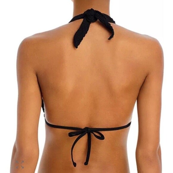 Bond-Eye Swim Jean Triangle Bikini Top Women's Black One Size - Picture 7 of 7